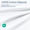 image100 Cotton 4Pack Pillow Protectors with Zipper Queen Size  100 Resistant to Stains Dust ampamp Dirt  Washable Covers for Increased Pillow LifespanCotton