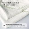 image100 Waterproof Pillow Protectors King 20x36 Pair Zippered Pillow Case Pillow Cover Guaranteed Noiseless Pad Ultra Plush Absorbent Viscose Made from Bamboo Green 2 PackGreen