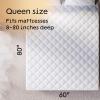 image100 Waterproof Queen Mattress Protector  360 Pad Protection Against Spills Stains ampamp Accidents for Parents ampamp Pet Owners  Noiseless ampamp Cooling Viscose Made from Bamboo GreenQueen