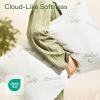 imageCloudLike Pillow Protectors with Zipper Queen Size  Breathable Cooling Pillow Covers for Hot Sleeprers  100 Resistant to Stains Dust ampamp Dirt Green 2PackWhite