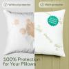 imageCloudLike Pillow Protectors with Zipper Queen Size  Breathable Cooling Pillow Covers for Hot Sleeprers  100 Resistant to Stains Dust ampamp Dirt Green 2PackGreen