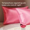 imageNiagara 100 Mulberry Silk Pillowcase  30 Momme Silk Pillow case for Hair and Skin  Grade 6A Silk Pillow Cases with Zipper  Soft ampamp Cooling Beige Silk Pillowcase Queen Size 20quotx30quotBright Pink