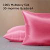imageNiagara 100 Mulberry Silk Pillowcase  30 Momme Silk Pillow case for Hair and Skin  Grade 6A Silk Pillow Cases with Zipper  Soft ampamp Cooling Beige Silk Pillowcase Queen Size 20quotx30quotBright Pink