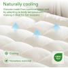 imageNiagara Mattress Topper Twin  Cooling Breathable Pillow Top Mattress Pad for Back Pain Relief  Deep Pocket Topper Fits 820 Inches MattressBamboo Viscose