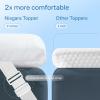 imageNiagara Mattress Topper Twin  Cooling Breathable Pillow Top Mattress Pad for Back Pain Relief  Deep Pocket Topper Fits 820 Inches MattressMicrofiber