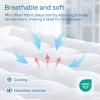 imageNiagara Mattress Topper Twin  Cooling Breathable Pillow Top Mattress Pad for Back Pain Relief  Deep Pocket Topper Fits 820 Inches MattressMicrofiber