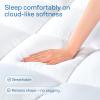 imageNiagara Mattress Topper Twin  Cooling Breathable Pillow Top Mattress Pad for Back Pain Relief  Deep Pocket Topper Fits 820 Inches MattressPolyester