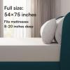 imageNiagara Sleep Solution Extra Soft Waterproof Queen Mattress Protector 60x80 Inches White Noiseless Breathable Machine WashableFull