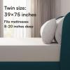 imageNiagara Sleep Solution Extra Soft Waterproof Queen Mattress Protector 60x80 Inches White Noiseless Breathable Machine WashableTwin