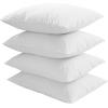 imageNiagara Waterproof Pillow Protectors Standard 4 Pack Cotton Terry 100 Waterproof Zippered White Pillow Encasement Washable Long Life SoftQueen