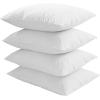 imageNiagara Waterproof Pillow Protectors Standard 4 Pack Cotton Terry 100 Waterproof Zippered White Pillow Encasement Washable Long Life SoftStandard