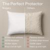 imageUltra Soft Pillow Protectors with Zipper King Size  Set of 12 Breathable Pillow Covers  100 Protection Against Stains Dust ampamp Dirt  Machine Washable WhiteWhite