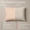 imageUltra Soft Pillow Protectors with Zipper King Size  Set of 12 Breathable Pillow Covers  100 Protection Against Stains Dust ampamp Dirt  Machine Washable WhiteBeige