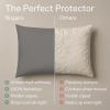 imageUltra Soft Pillow Protectors with Zipper King Size  Set of 12 Breathable Pillow Covers  100 Protection Against Stains Dust ampamp Dirt  Machine Washable WhiteGray