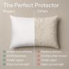 imageUltra Soft Pillow Protectors with Zipper King Size  Set of 12 Breathable Pillow Covers  100 Protection Against Stains Dust ampamp Dirt  Machine Washable WhiteWhite