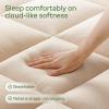 imageUltra Soft Twin Size Mattress Topper  Viscose Made from Bamboo Pillow Top Mattress Pad for Back Pain Relief  Naturally Cooling for Hot Sleepers WhiteBeige
