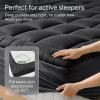 imageUltra Soft Twin Size Mattress Topper  Viscose Made from Bamboo Pillow Top Mattress Pad for Back Pain Relief  Naturally Cooling for Hot Sleepers WhiteBlack