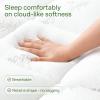 imageUltra Soft Twin Size Mattress Topper  Viscose Made from Bamboo Pillow Top Mattress Pad for Back Pain Relief  Naturally Cooling for Hot Sleepers WhiteWhite