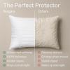imageUltraSoft Pillow Protectors Standard Size  4Pack Zippered Covers Breathable Protection Against Stains Dirt ampamp DustQueen