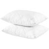 imageWaterproof Quilted Pillow Protectors King Ultra Soft Thick Pair 20x36 Inches Brushed Ultra Plush White Zippered Set of 2 Size EncasementWhite