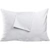 imageNiagara 4 Pack Standard Pillow Protectors with Zipper Premium Cotton Sateen Blend Tight Weave Lab Tested Non Noisy Zip Covers Breathable Non Crinky 20x26 InchesKing