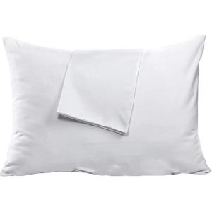 imageNiagara 4 Pack Standard Pillow Protectors with Zipper Premium Cotton Sateen Blend Tight Weave Lab Tested Non Noisy Zip Covers Breathable Non Crinky 20x26 InchesKing