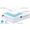 imageNiagara Waterproof Cotton Mattress Protector Queen 60x80 Non Noisy Cooling Breathable Ultra Plush Absorbent Extra Deep Fits 20 Inches Deep MattressPolyester