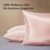 imageNiagara 100 Mulberry Silk Pillowcase  30 Momme Silk Pillow case for Hair and Skin  Grade 6A Silk Pillow Cases with Zipper  Soft amp Cooling Pink Silk Pillowcase Standard Size 20x26Pink
