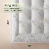 imageNiagara Mattress Topper King  Cooling Breathable Pillow Top Mattress Pad for Back Pain Relief  Deep Pocket Topper Fits 820 Inches MattressBamboo Viscose