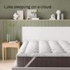 imageNiagara Mattress Topper King  Cooling Breathable Pillow Top Mattress Pad for Back Pain Relief  Deep Pocket Topper Fits 820 Inches MattressBamboo Viscose